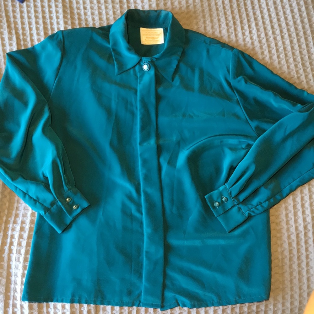 Vintage Pendleton Teal Buttondown Top